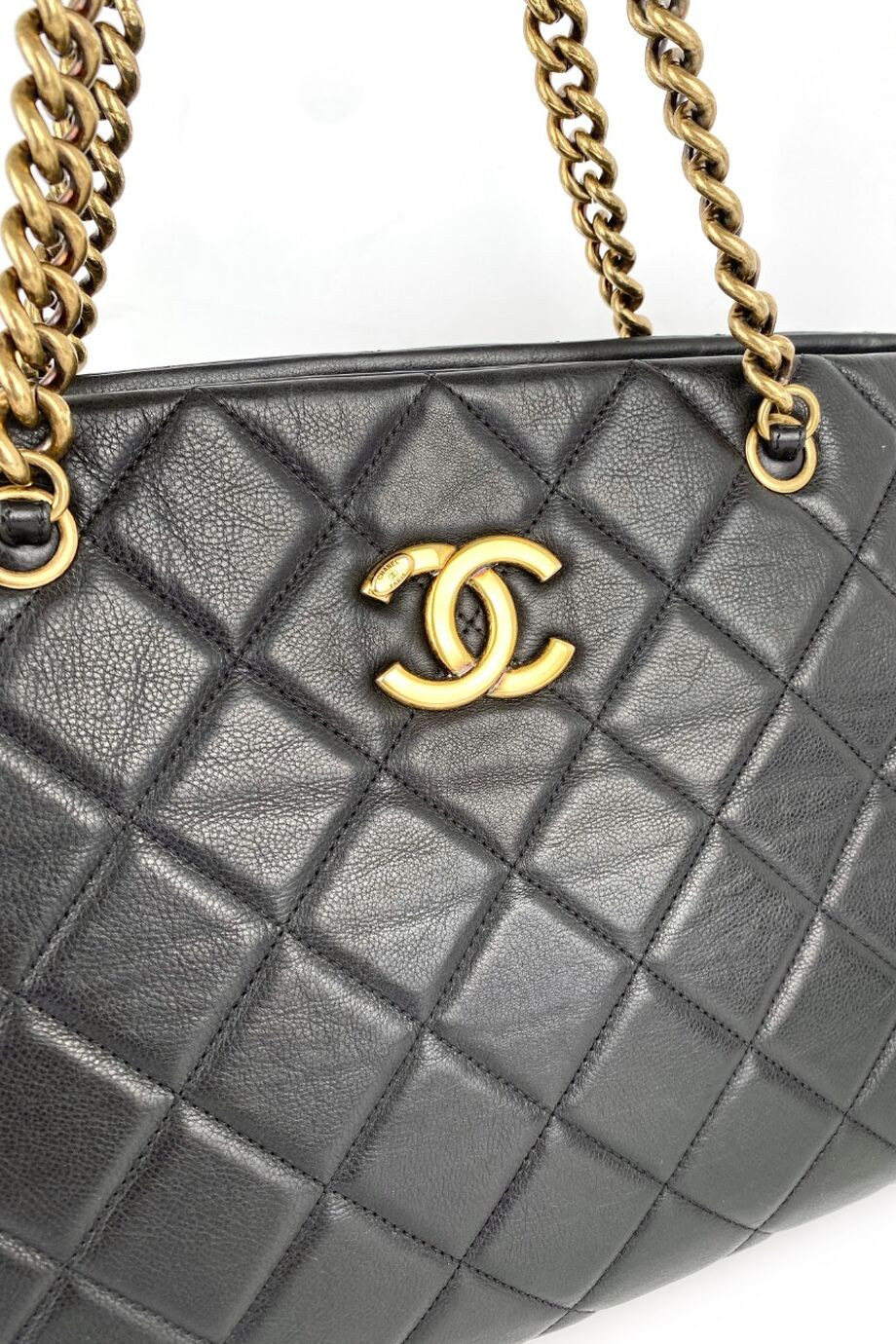 image 3 Сумка CC Chain Tote черного цвета