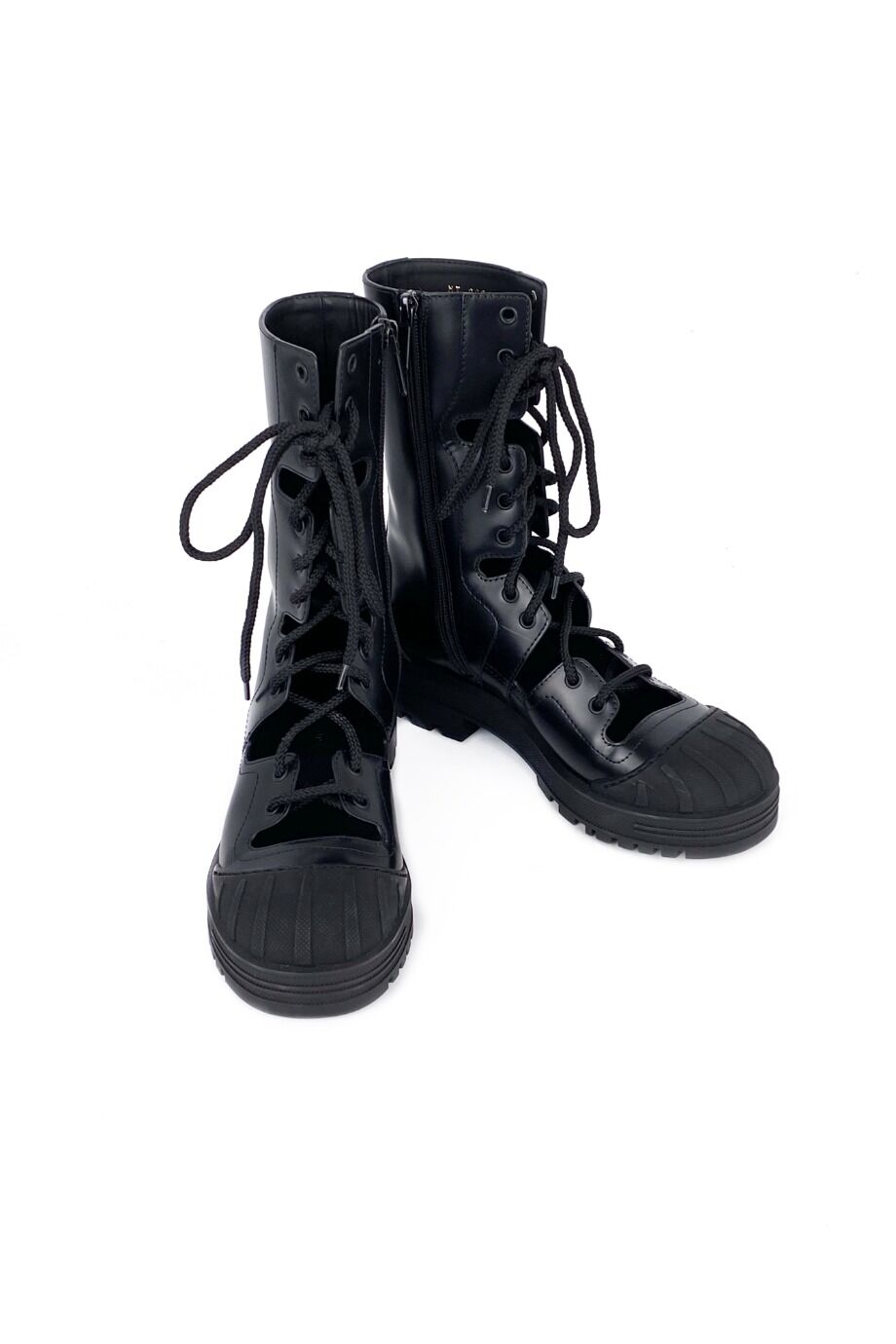 image 2 Высокие ботинки черного цвета на шнуровке