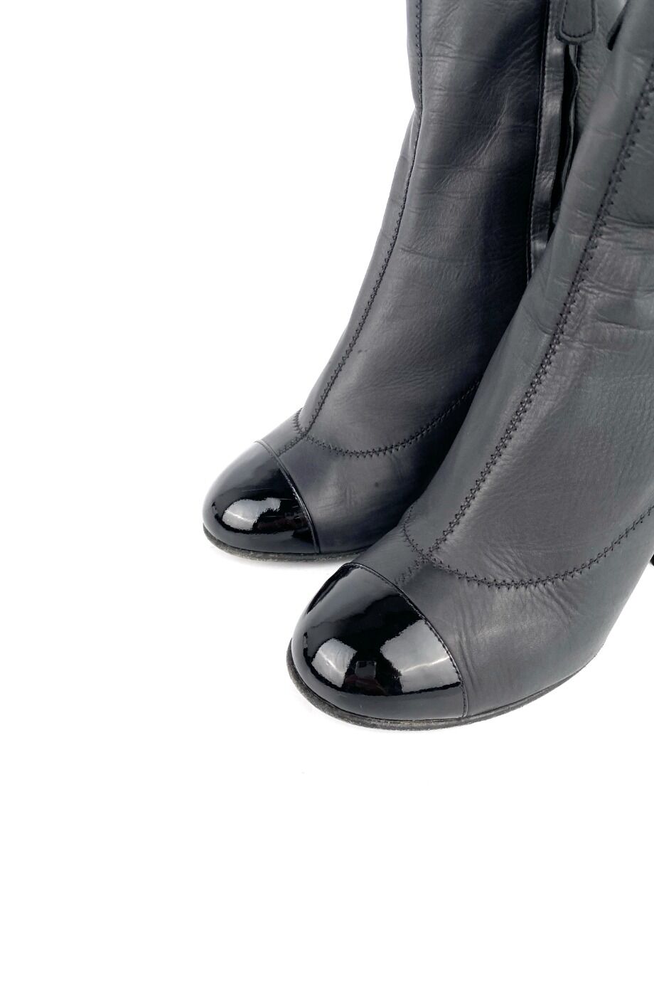 image 3 Ботильоны черного цвета с лакированными носиками