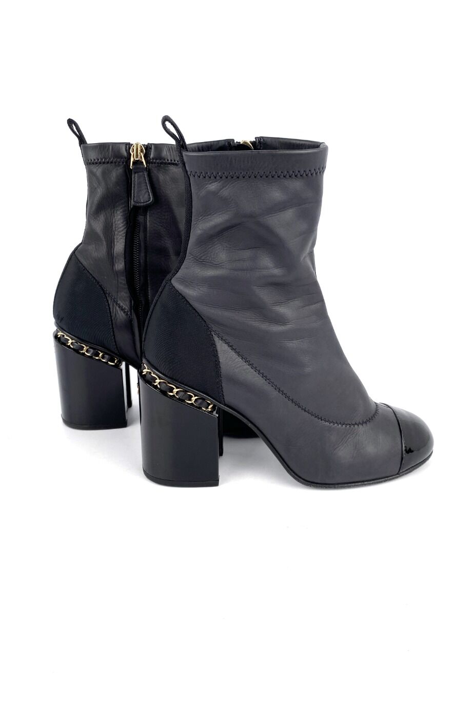 image 5 Ботильоны черного цвета с лакированными носиками