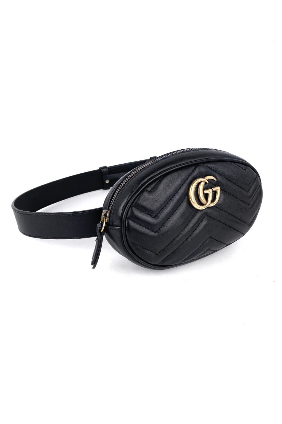 image 2 Поясная сумка GG Marmont черного цвета