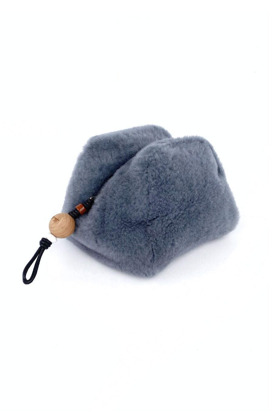 image 2 Клатч Puffy pouch серого цвета