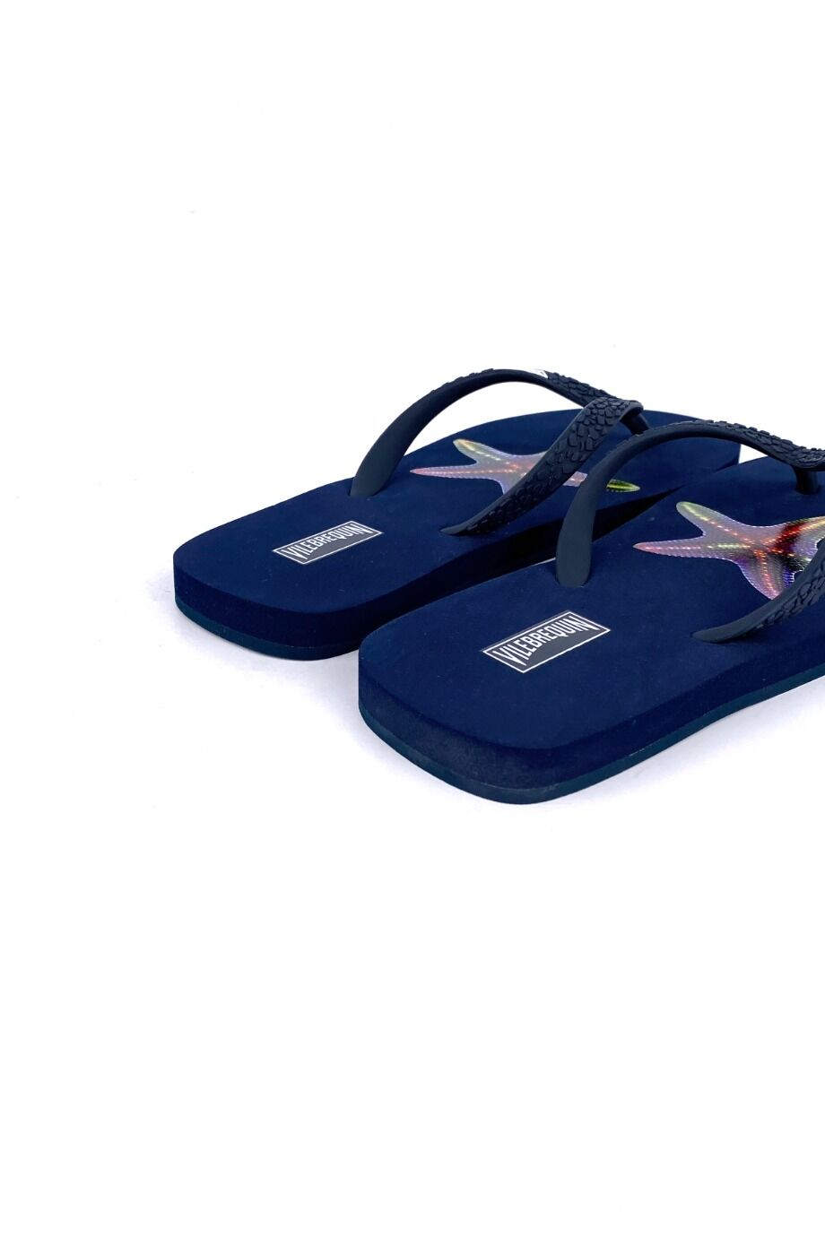 image 4 Резиновые шлепанцы темно-синего цвета