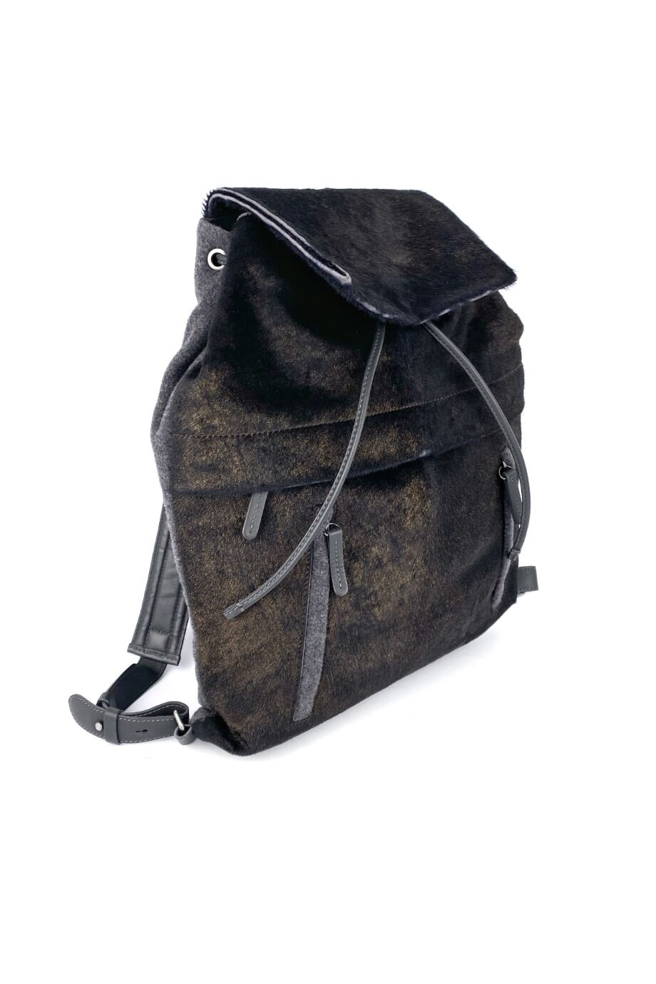 image 2 Комбинированный рюкзак с меховой отделкой