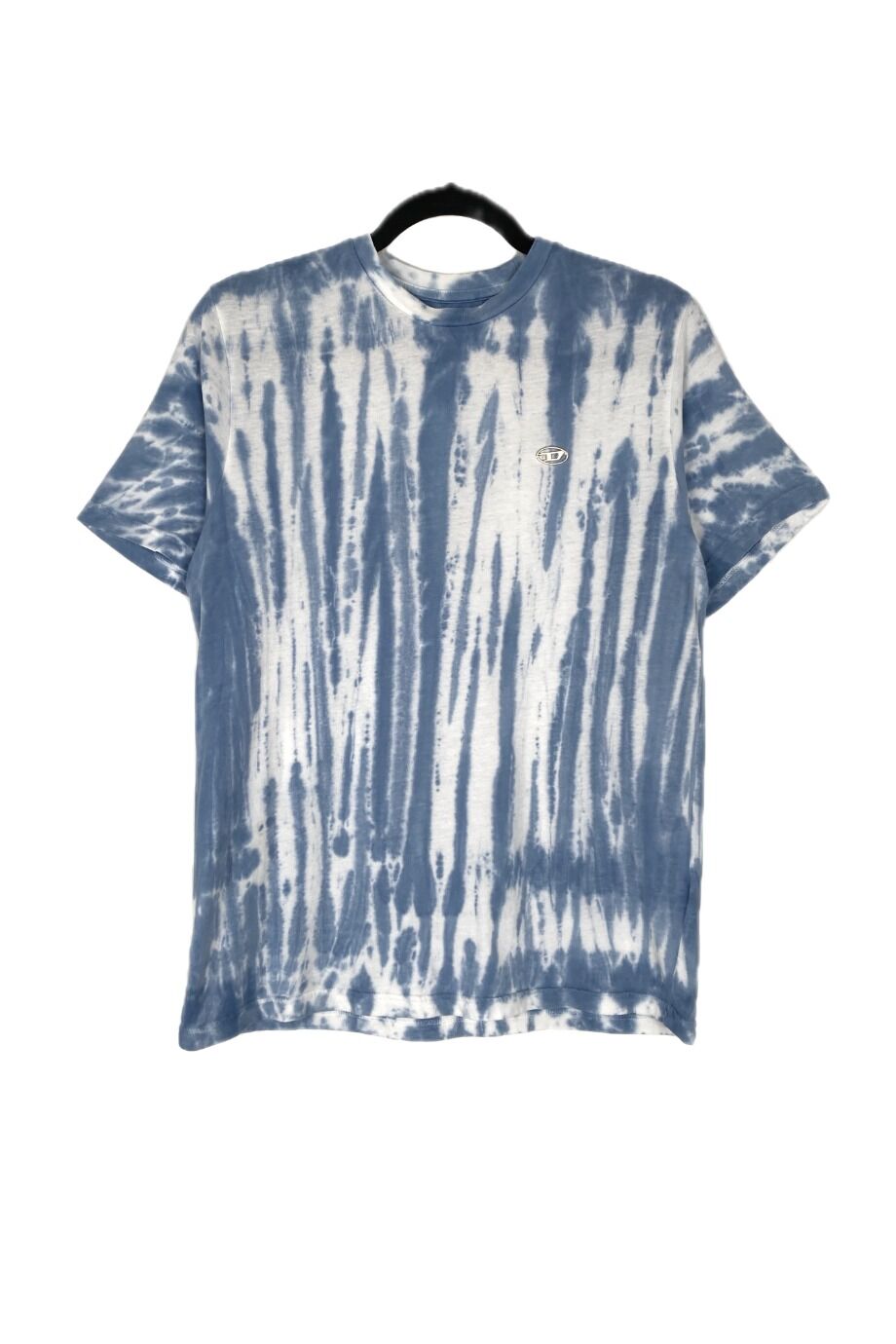 image 2 Детская футболка бело-голубой тай-дай расцветки