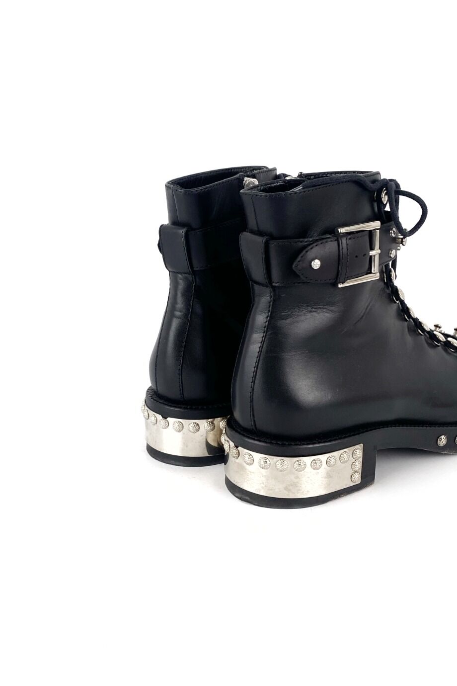 image 4 Ботинки черного цвета с металлическим носиком и декором