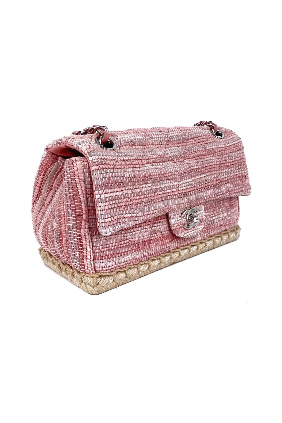 image 3 Сумка Classic Espadrille Flap bag розового цвета