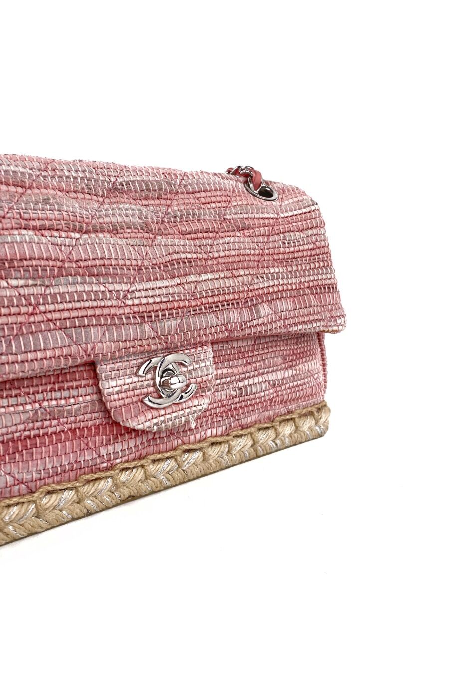 image 4 Сумка Classic Espadrille Flap bag розового цвета