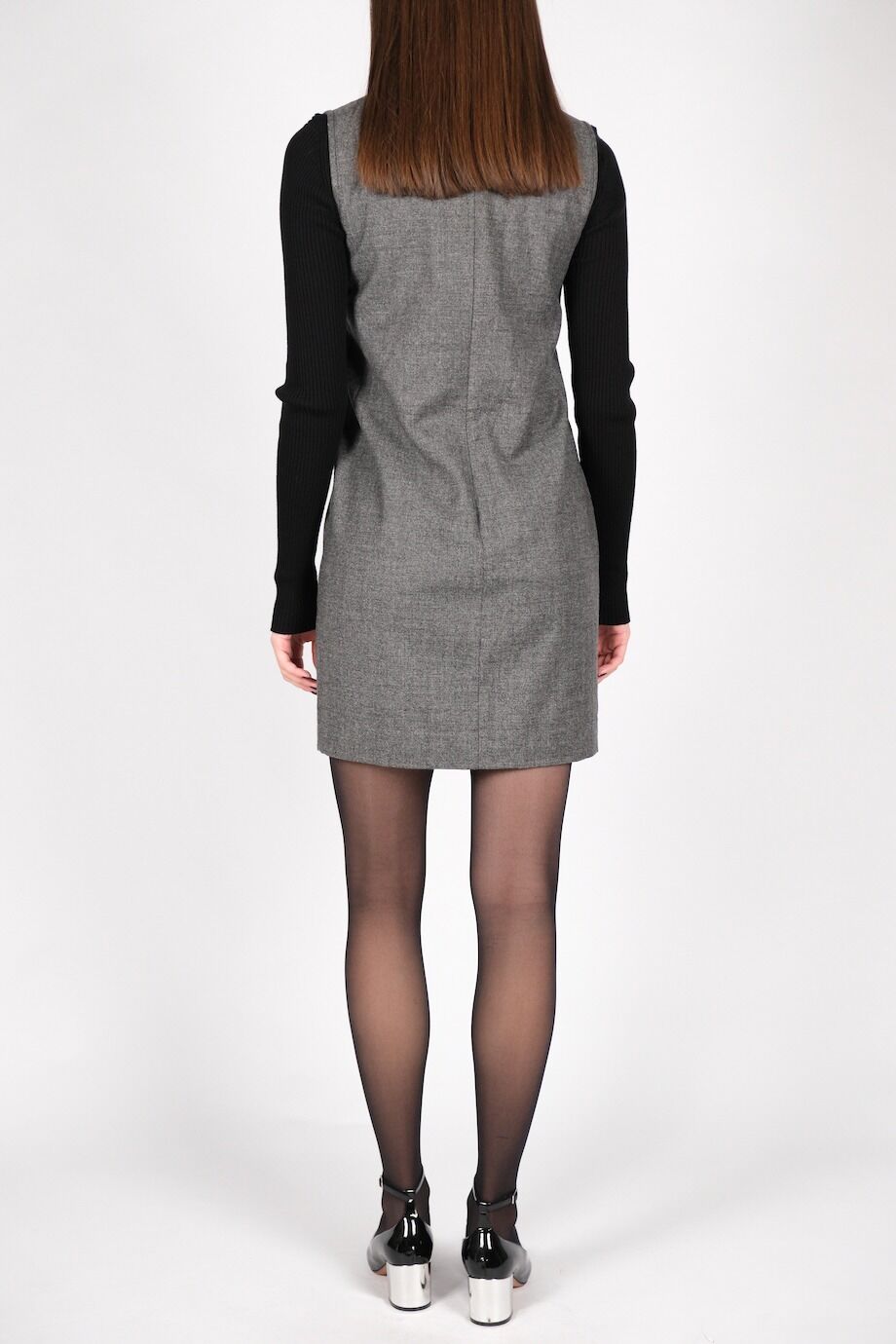 image 3 Платье без рукавов серого цвета