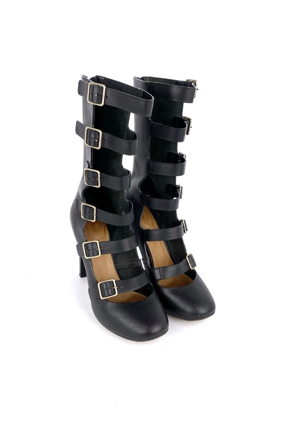 image 1 Ботильоны черного цвета с ремешками