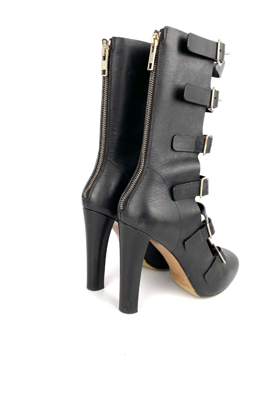 image 4 Ботильоны черного цвета с ремешками