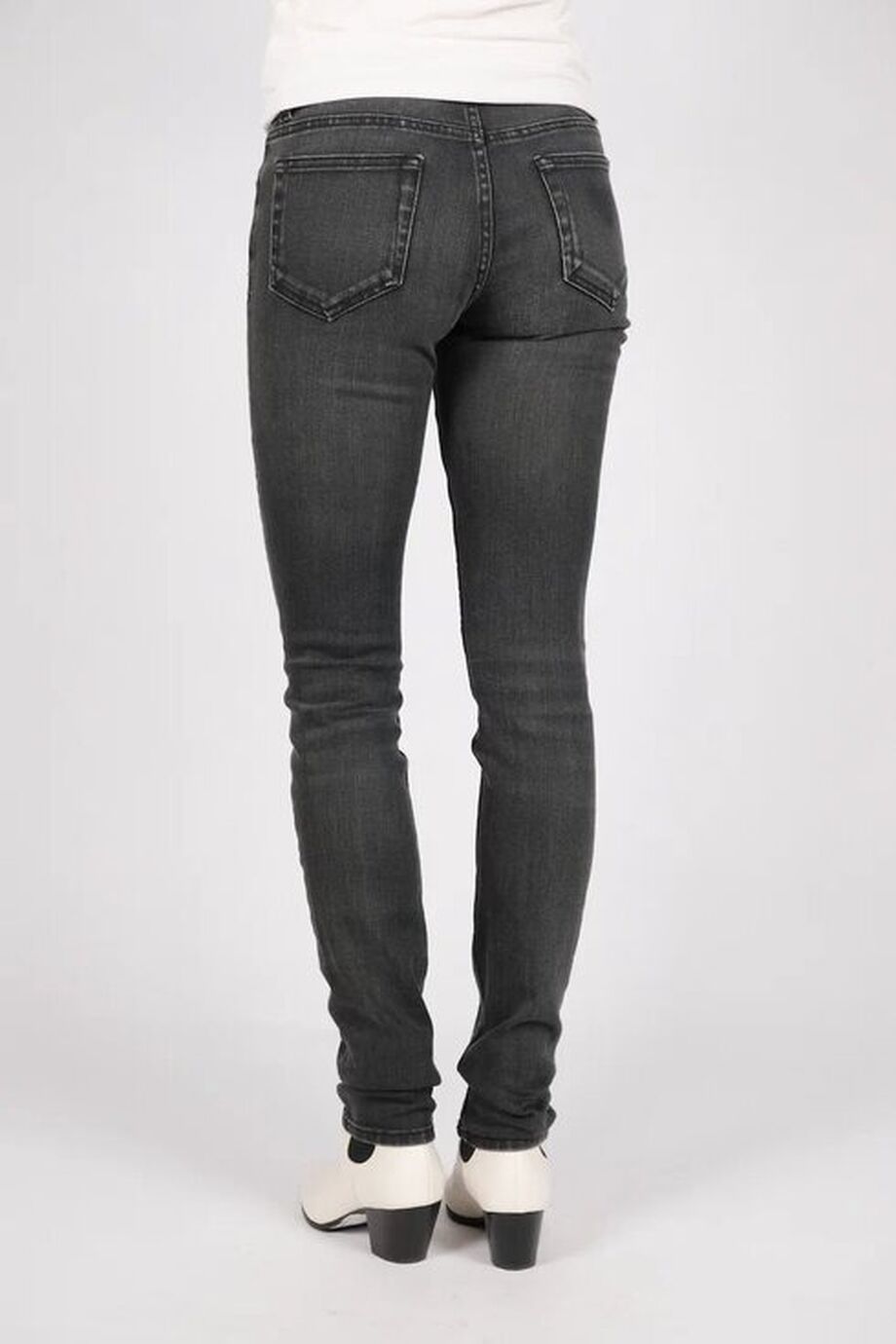 image 5 Джинсы скинни графитового цвета