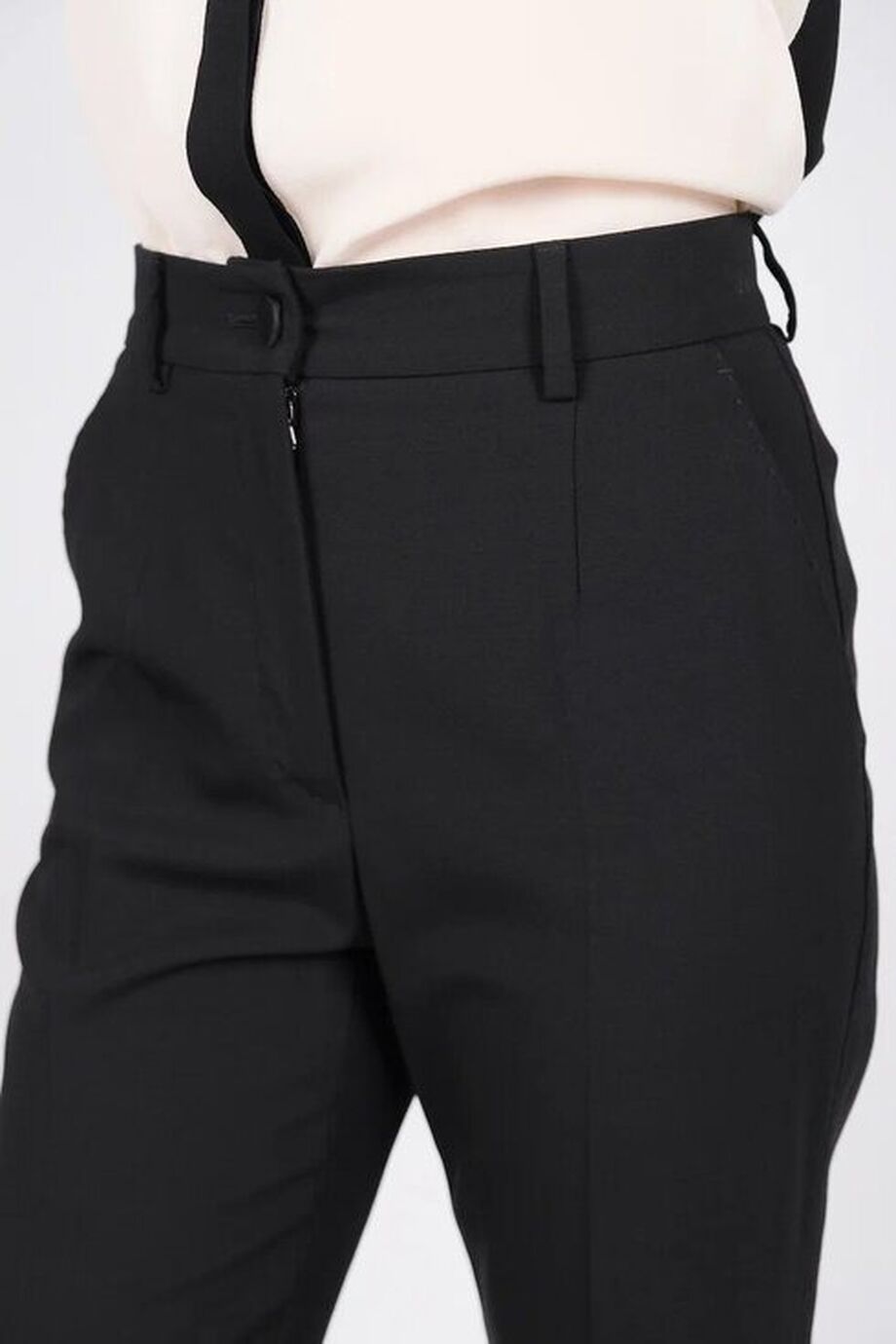 image 5 Брюки черного цвета с подворотами