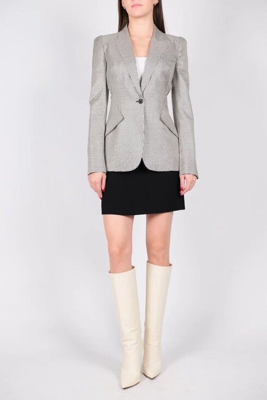 image 1 Юбка черного цвета с кожаным кантом на поясе