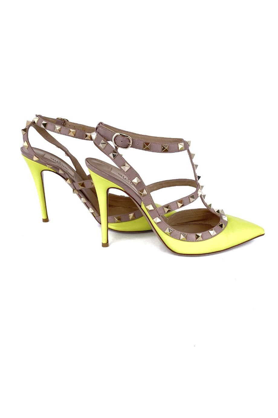 image 3 Туфли Rockstud неонового цвета