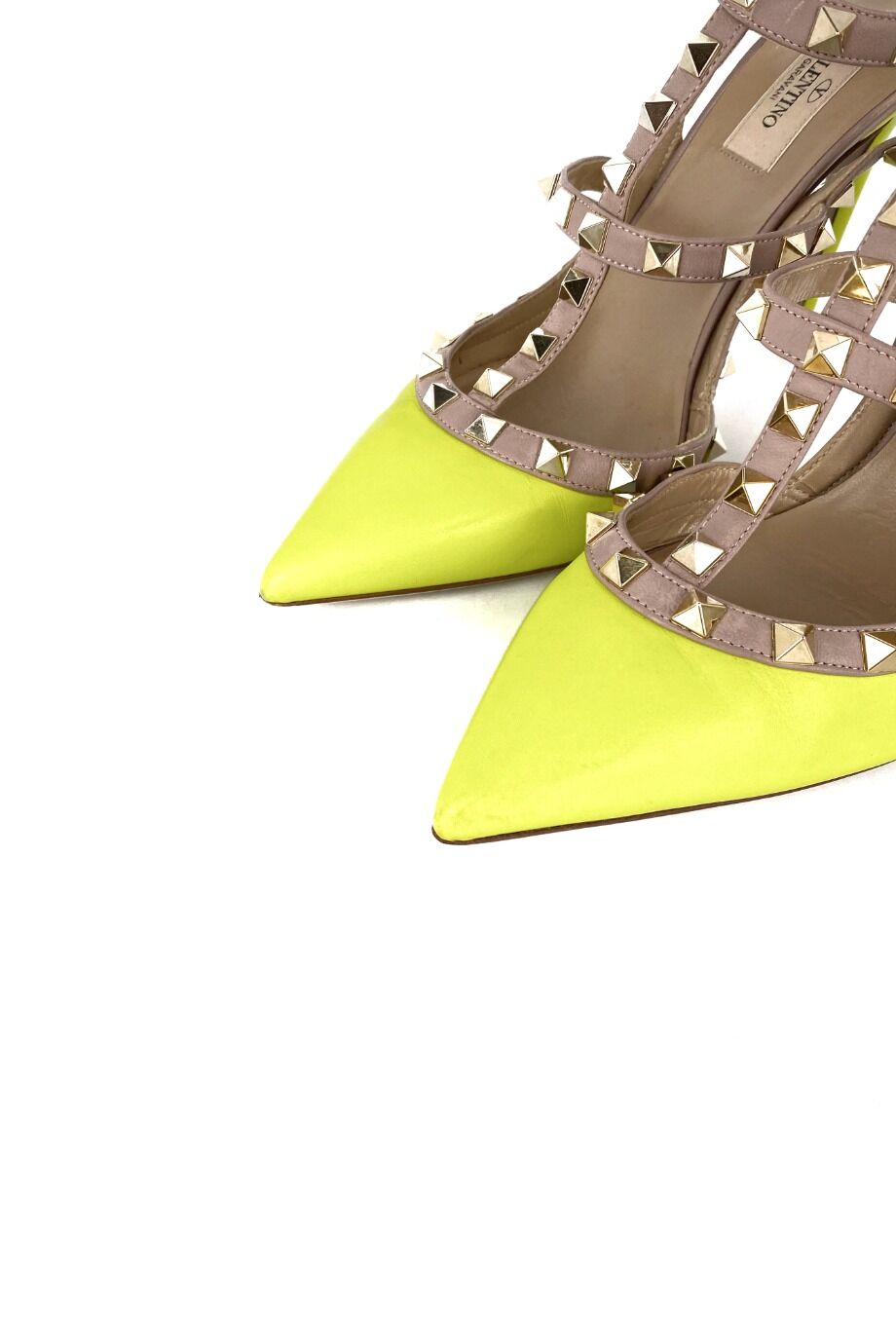 image 5 Туфли Rockstud неонового цвета