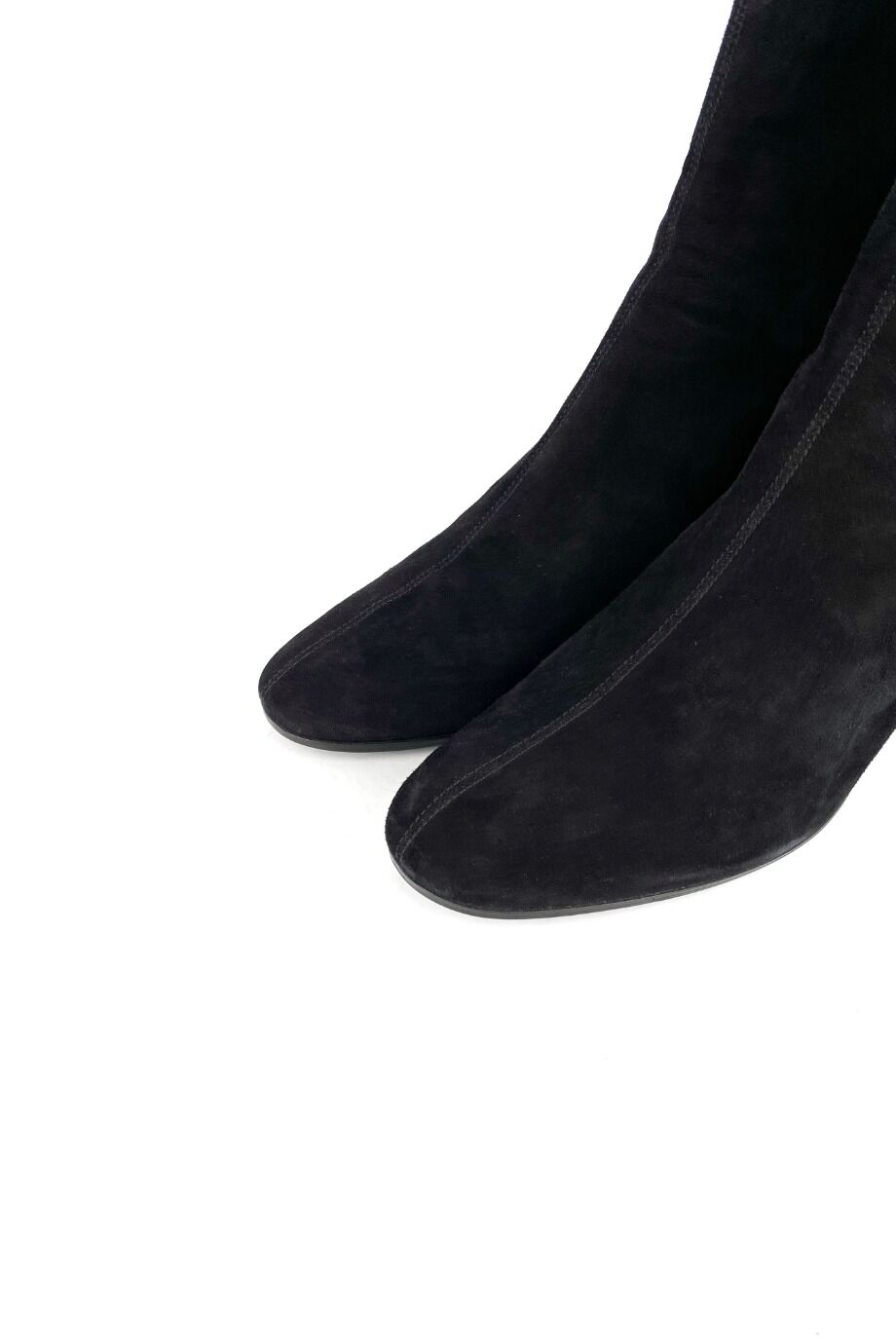 image 3 Замшевые ботильоны черного цвета