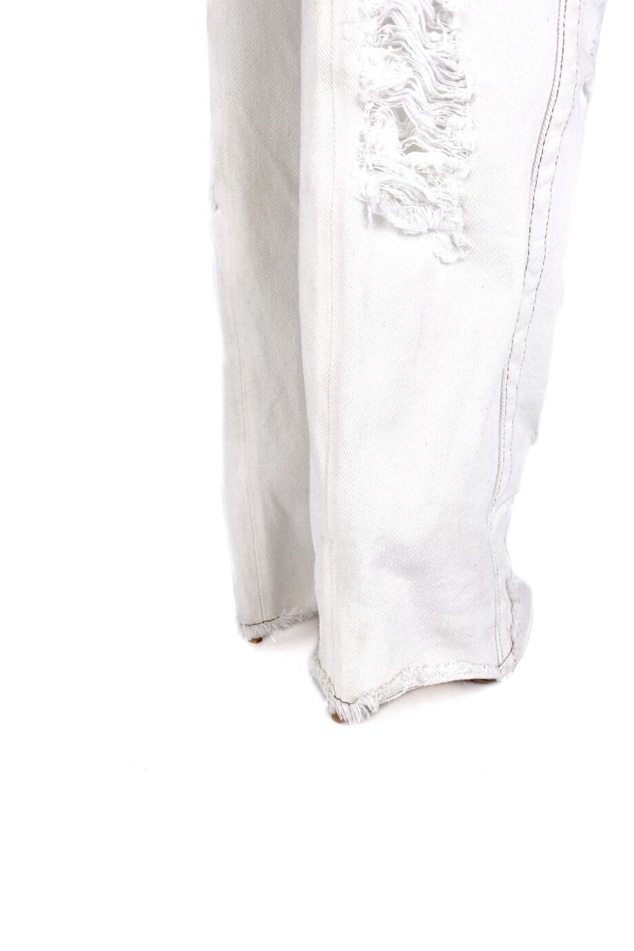 image 4 Сапоги из джинсы молочного цвета