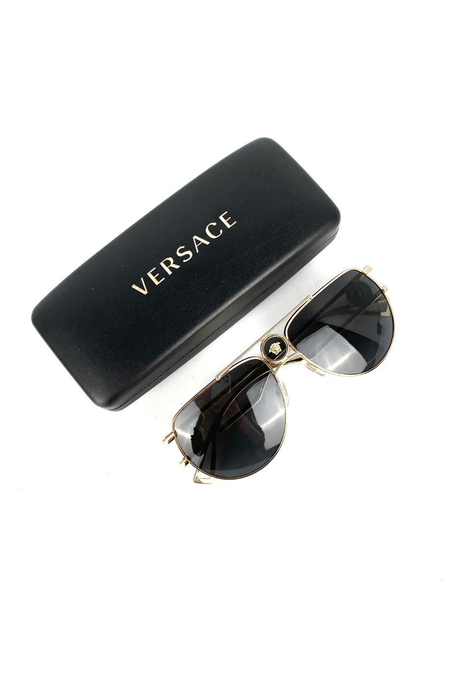 image 4 Очки-авиаторы в золотой оправе