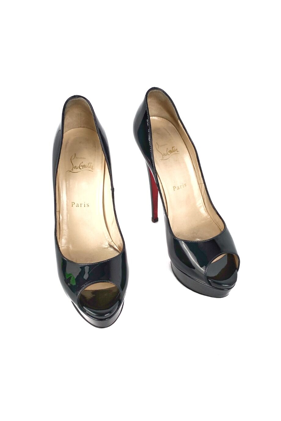 image 2 Туфли лакированные черного цвета на подносочной платформе