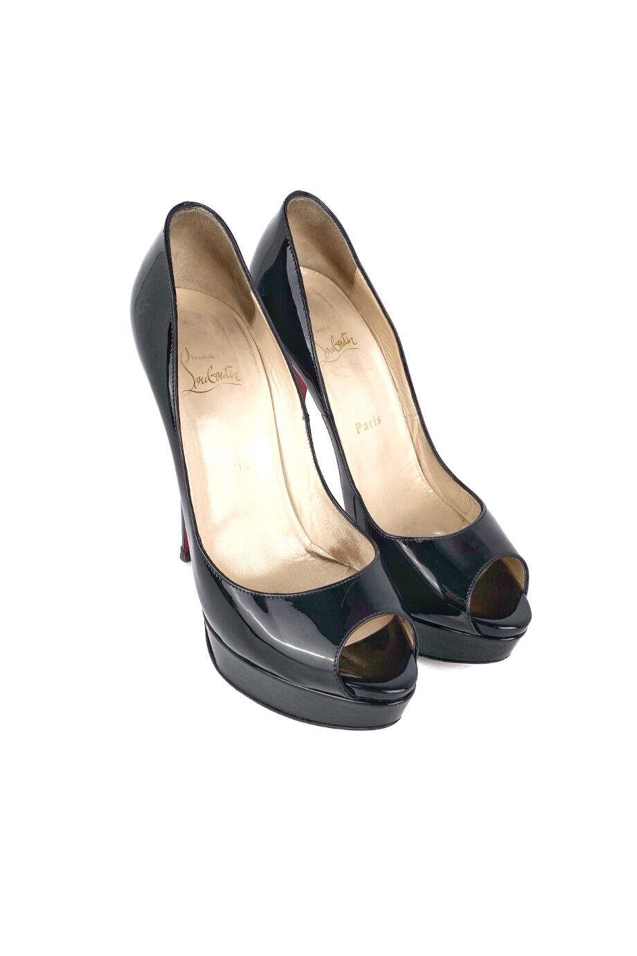 image 1 Туфли лакированные черного цвета на подносочной платформе