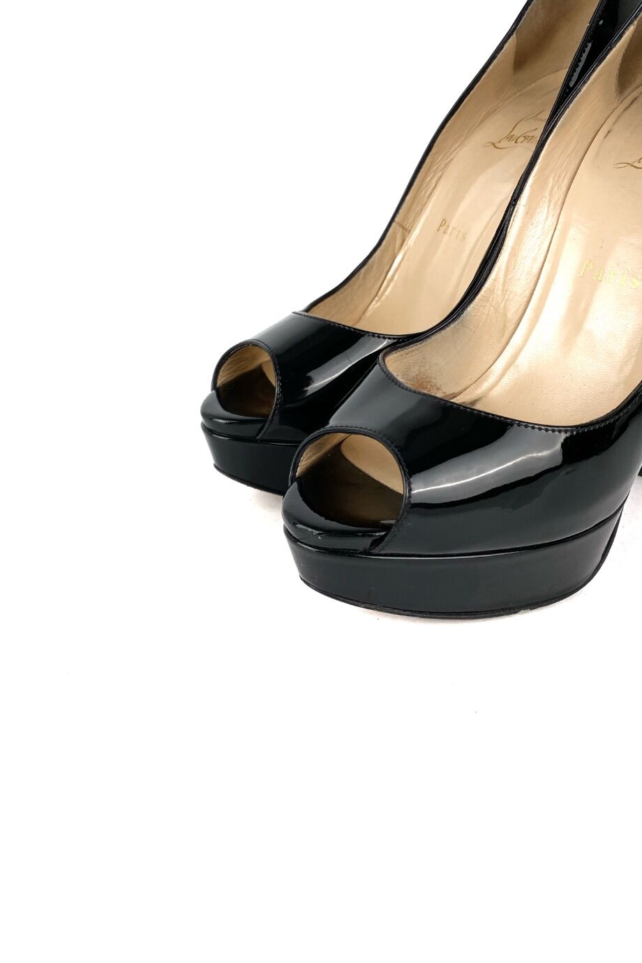 image 3 Туфли лакированные черного цвета на подносочной платформе