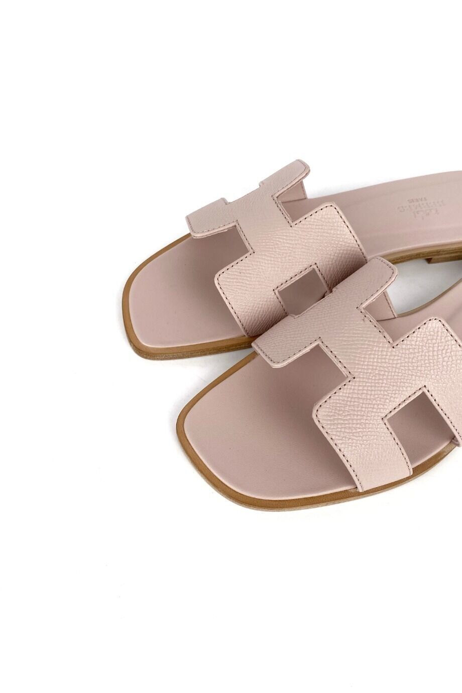 image 3 Шлепанцы Oran пудрового цвета