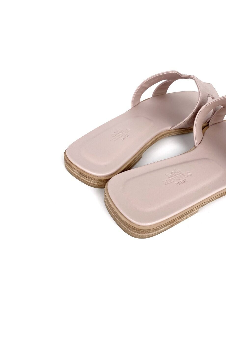 image 4 Шлепанцы Oran пудрового цвета