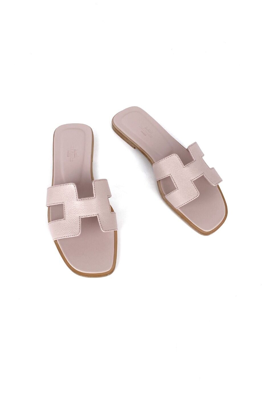 image 2 Шлепанцы Oran пудрового цвета