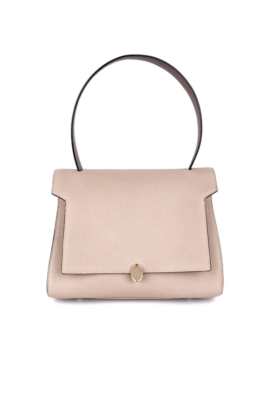 image 1 Сумка бежевого цвета с ярко-оранжевым сменным ремнем