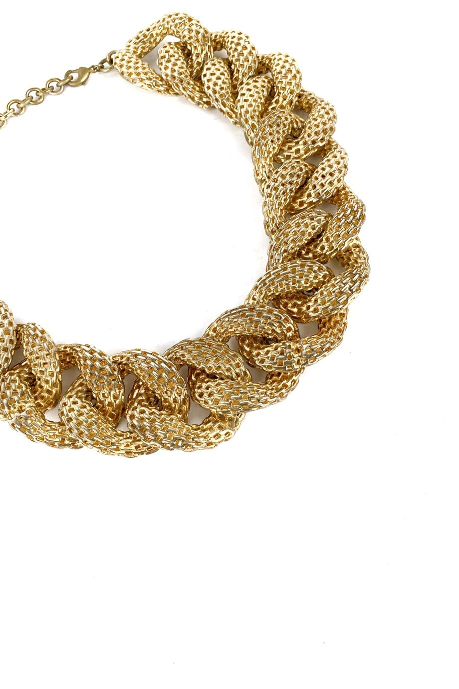 image 2 Объёмная цепь золотого цвета