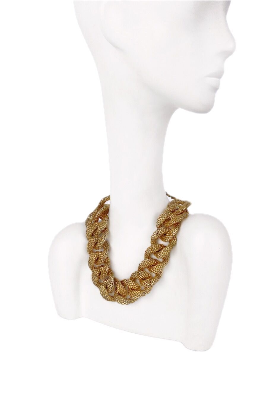 image 3 Объёмная цепь золотого цвета