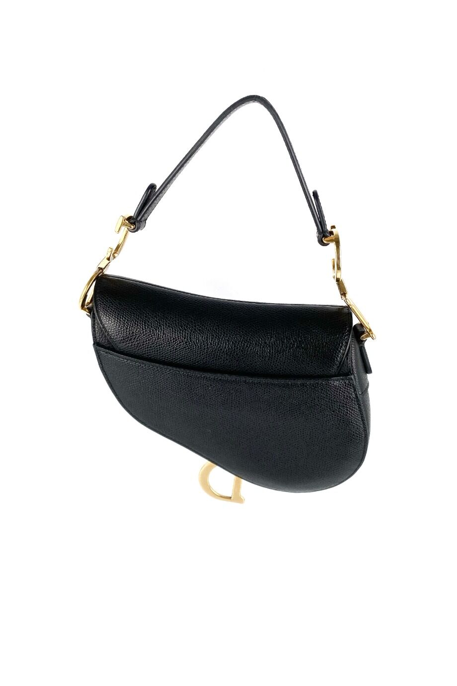 image 5 Сумка Saddle mini черного цвета с плечевым ремнем