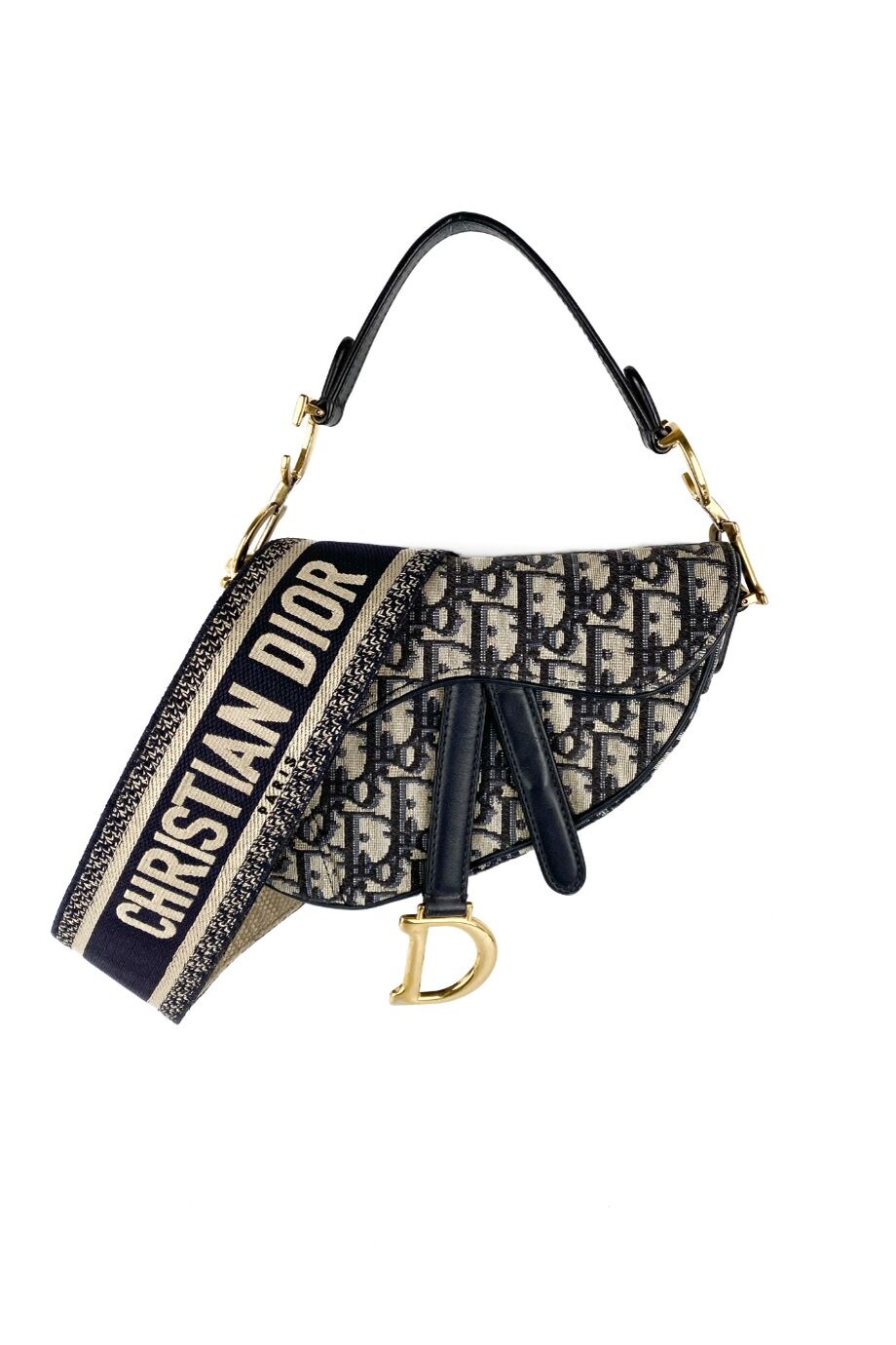 image 1 Сумка Saddle mini в монограмму с плечевым ремнем