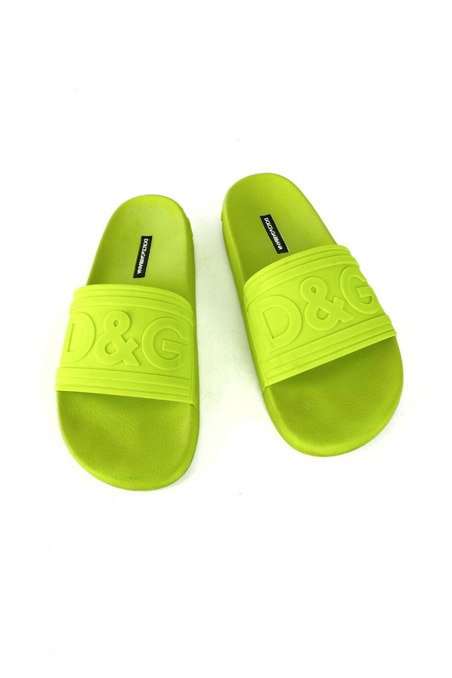 image 2 Шлепанцы резиновые неонового цвета с лого