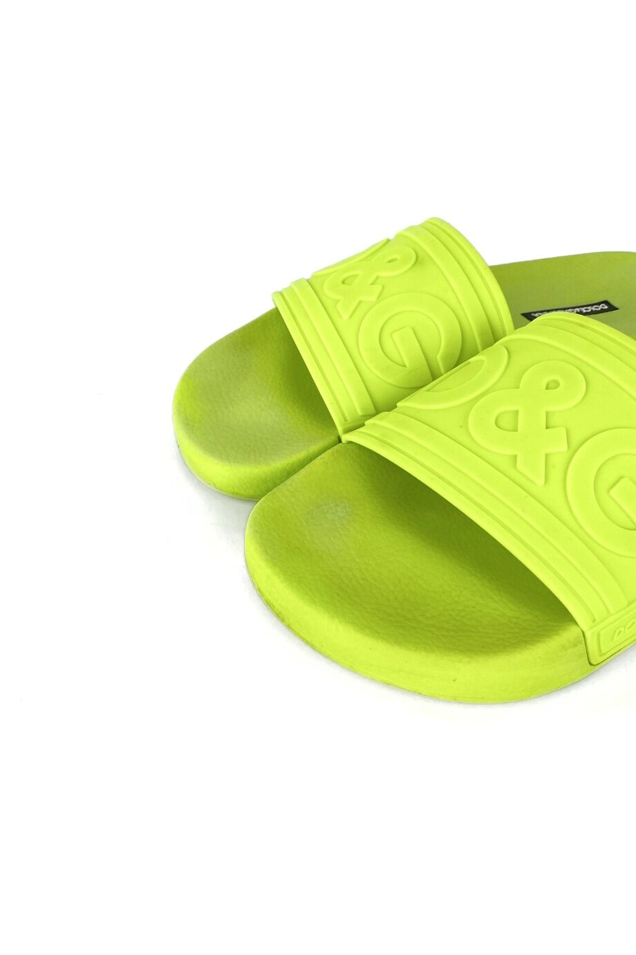 image 3 Шлепанцы резиновые неонового цвета с лого