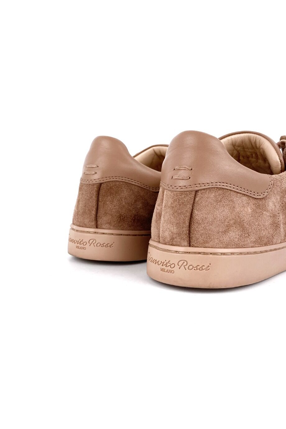 image 4 Замшевые кеды бежевого цвета