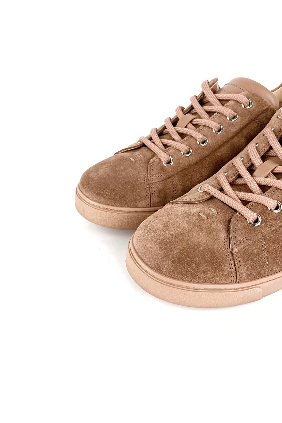 image 3 Замшевые кеды бежевого цвета