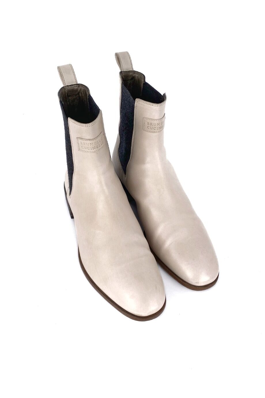 image 1 Челси светло-бежевого цвета с манилью на каблуке