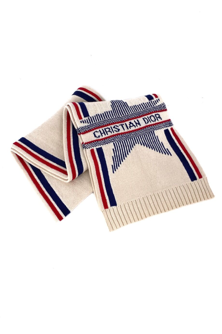 image 1 Шарф молочного цвета со звездой