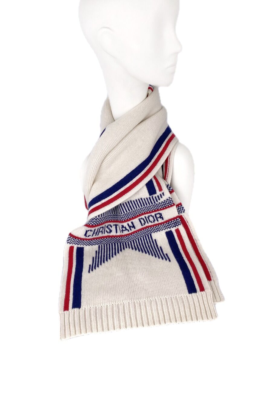 image 3 Шарф молочного цвета со звездой