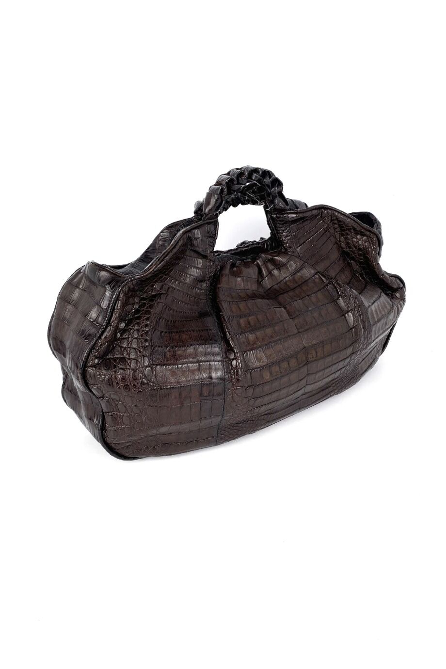 image 2 Сумка коричневого цвета из кожи крокодила