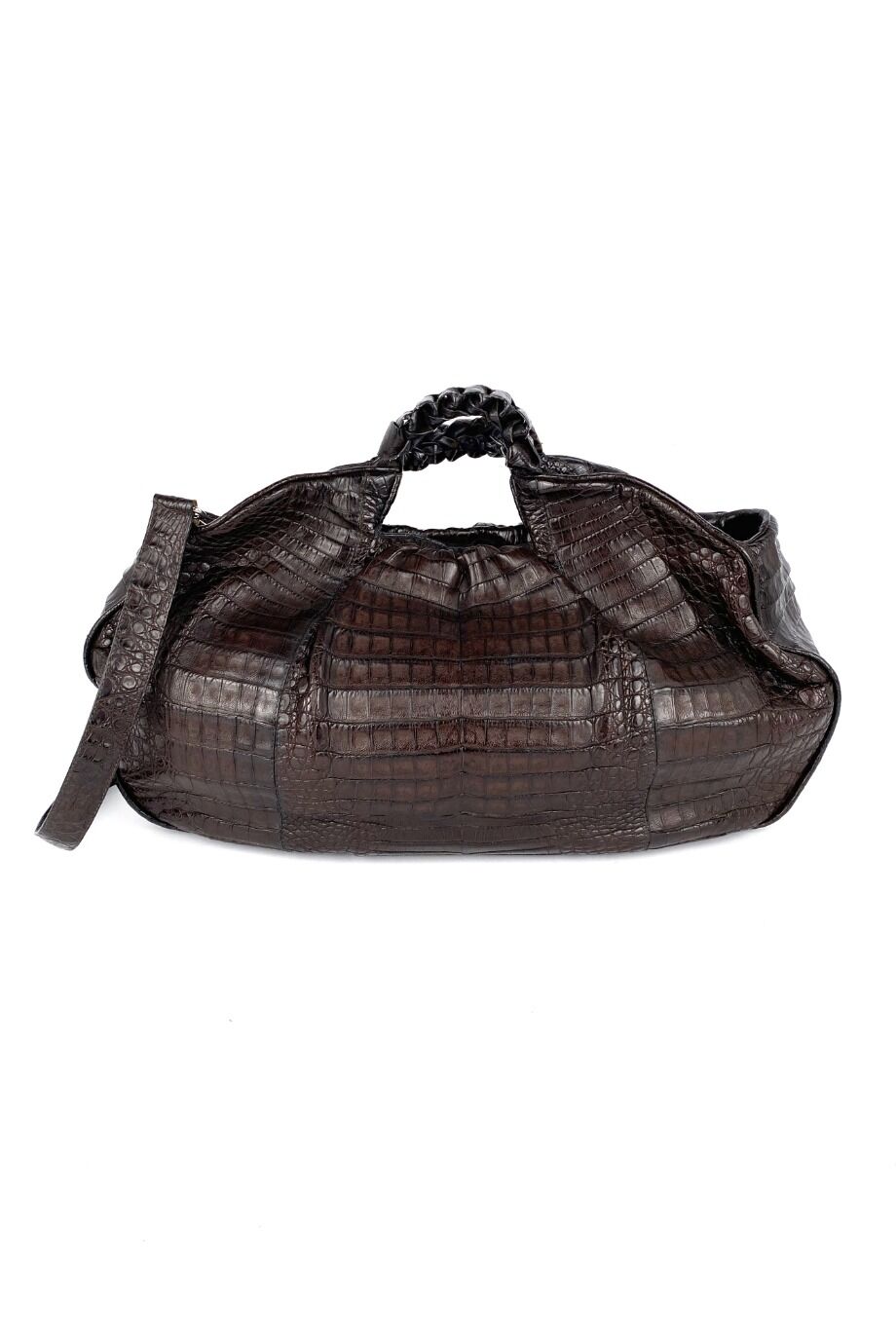 image 1 Сумка коричневого цвета из кожи крокодила