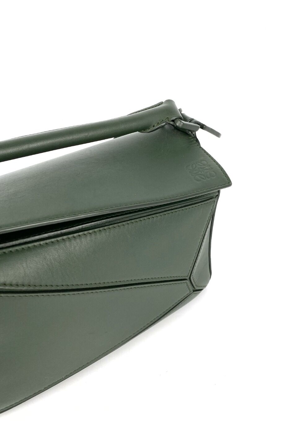 image 3 Сумка Puzzle Mini темно-зеленого цвета