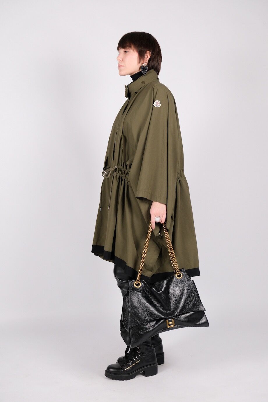 image 3 Плащ цвета хаки на кулиске