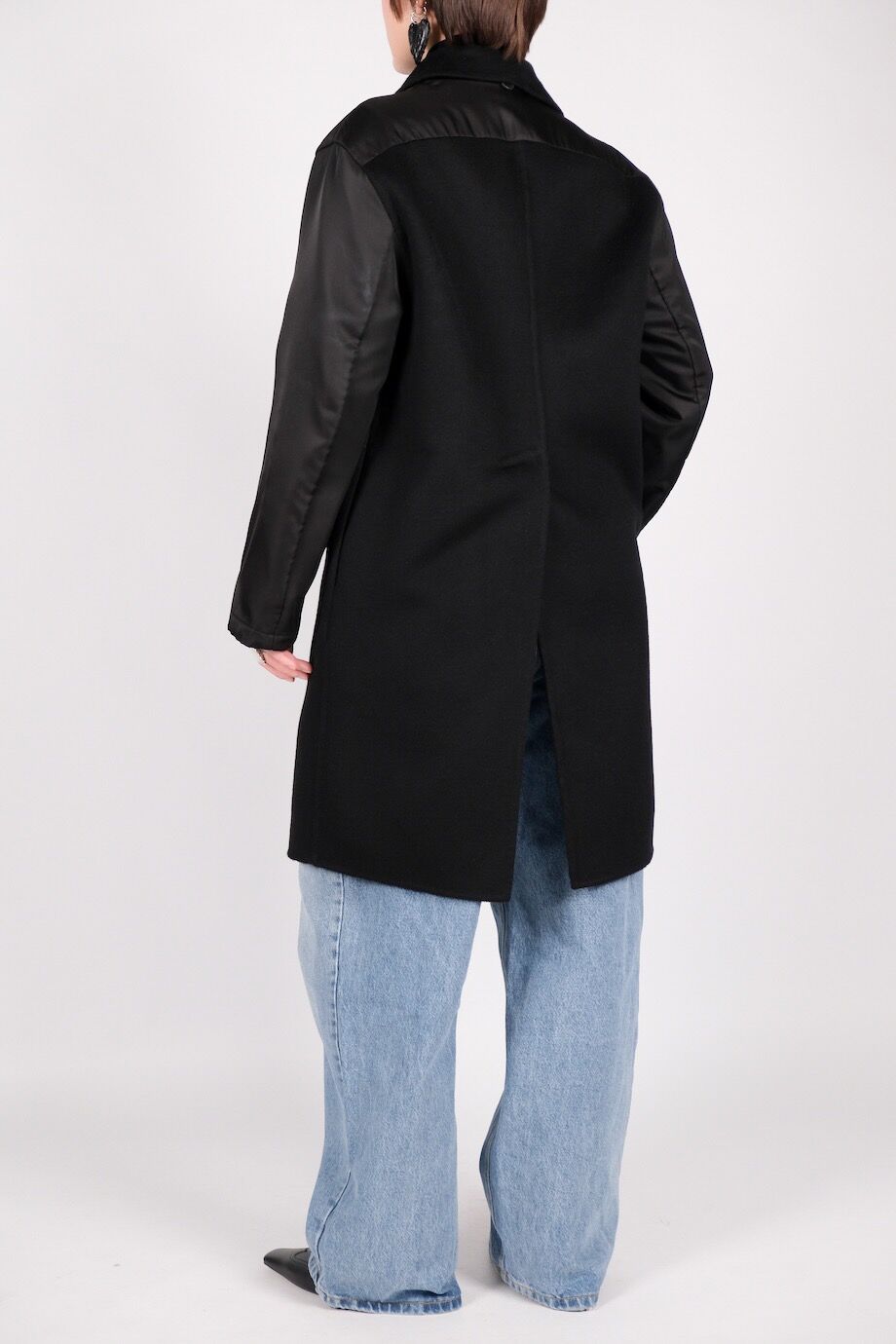 image 3 Комбинированное пальто со вставками из нейлона