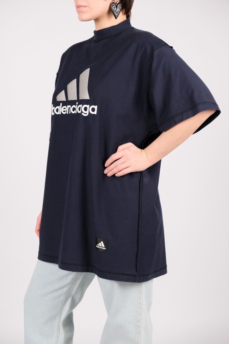 image 2 Футболка синего цвета с белым лого