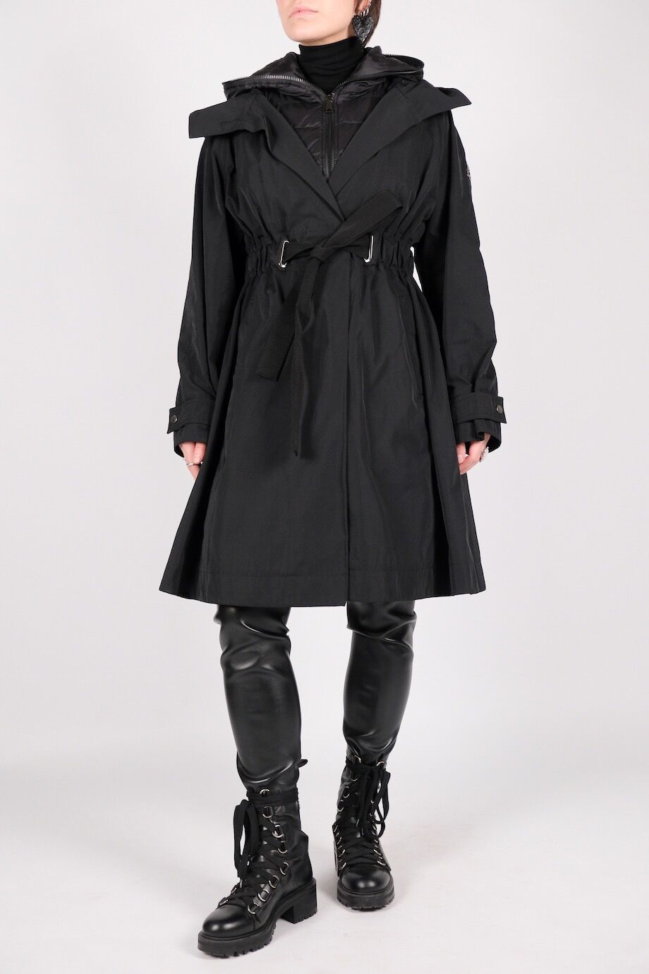 image 1 Парка со съёмным жилетом чёрного цвета