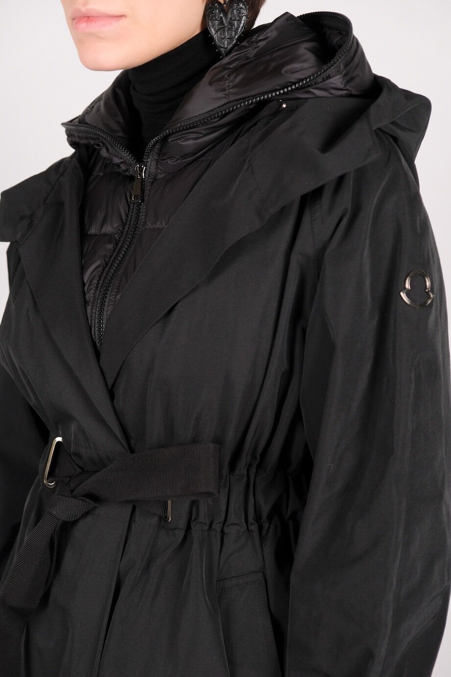 image 4 Парка со съёмным жилетом чёрного цвета
