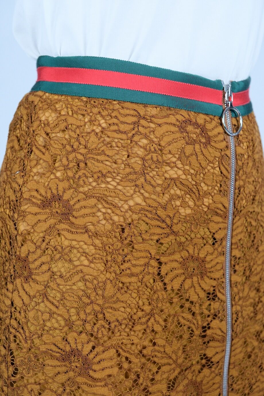 image 5 Юбка кружевная карамельного цвета